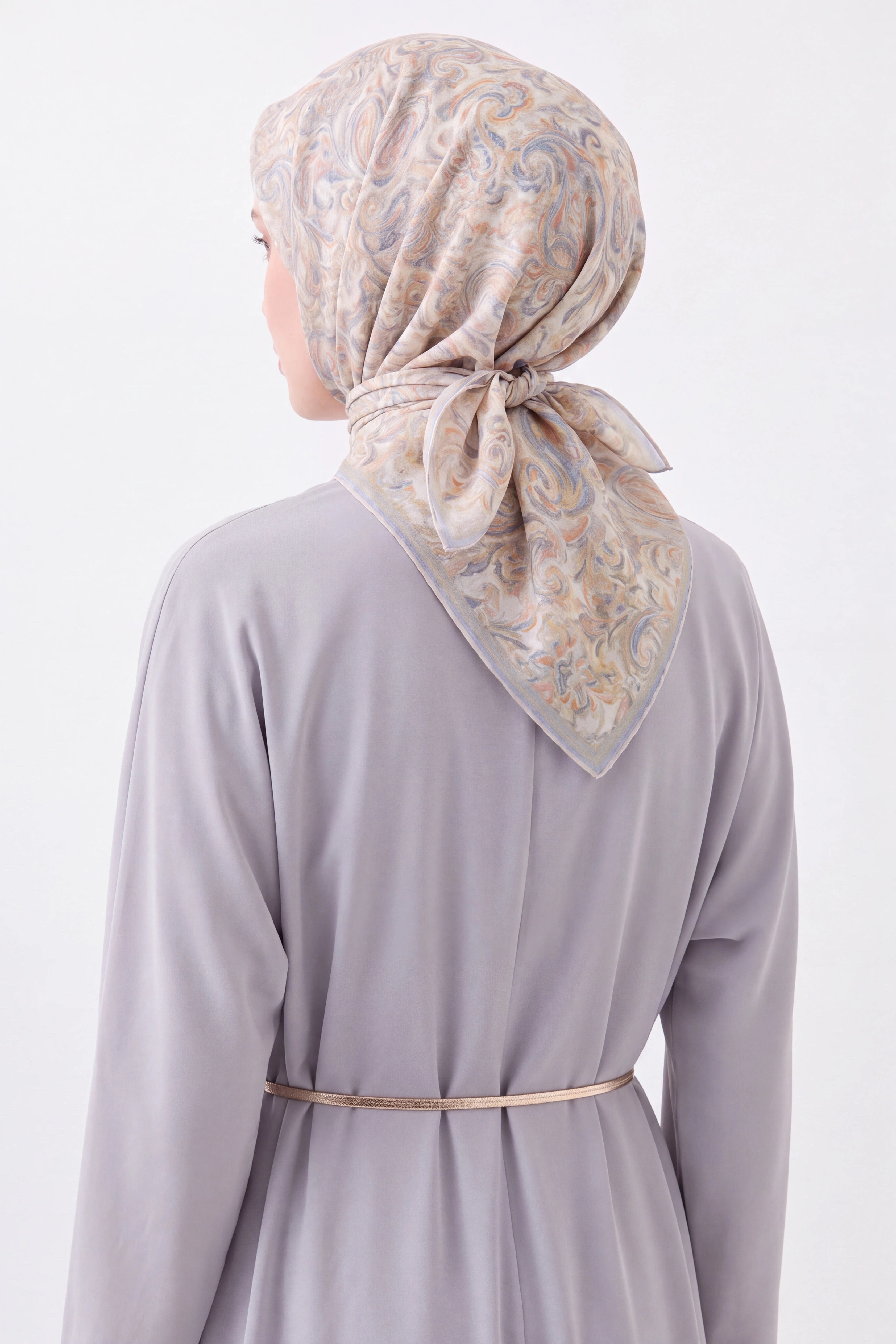 Soft Eşarp Paisley Krem