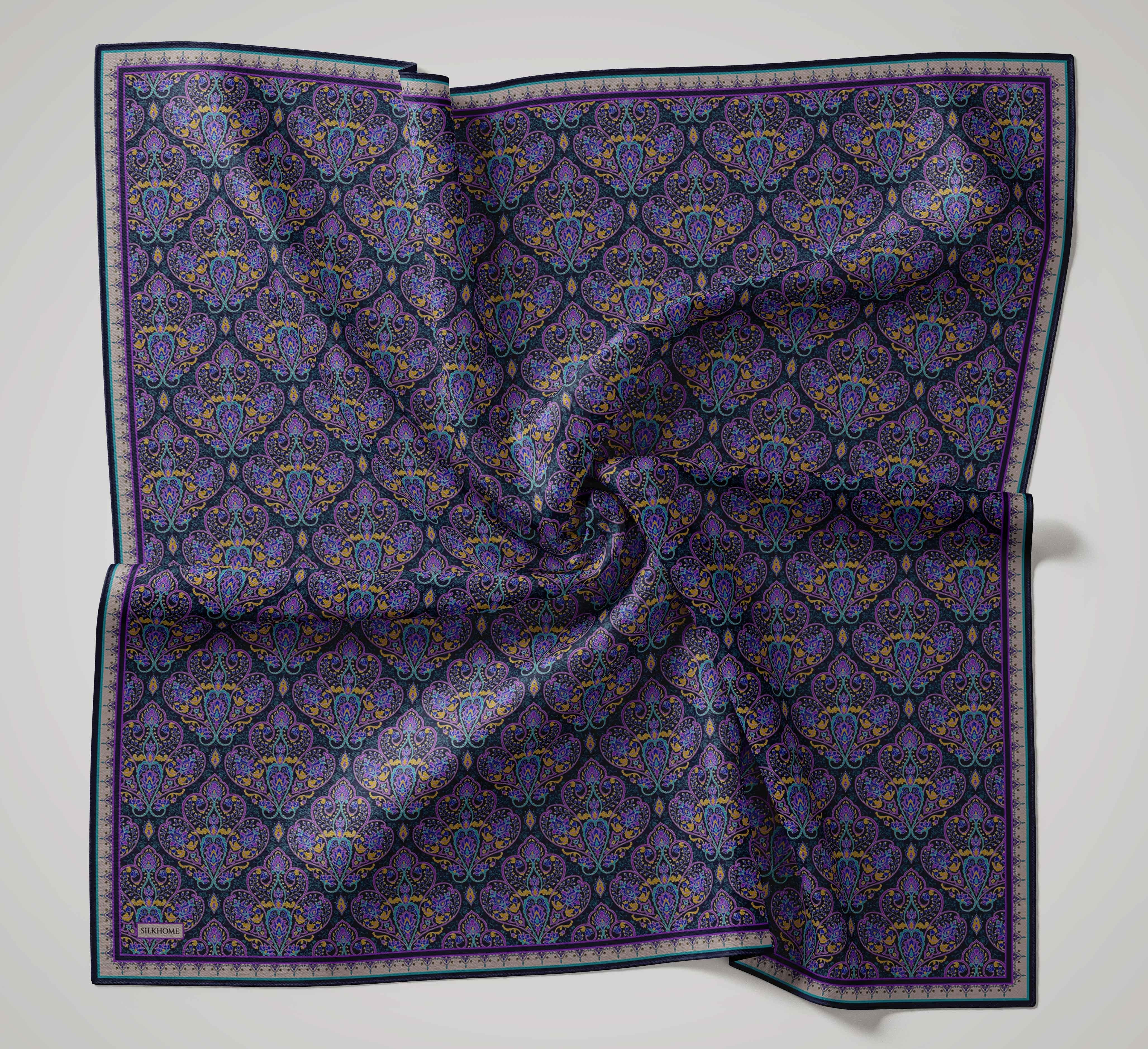 Soft Eşarp Rûmi Lacivert 90x90