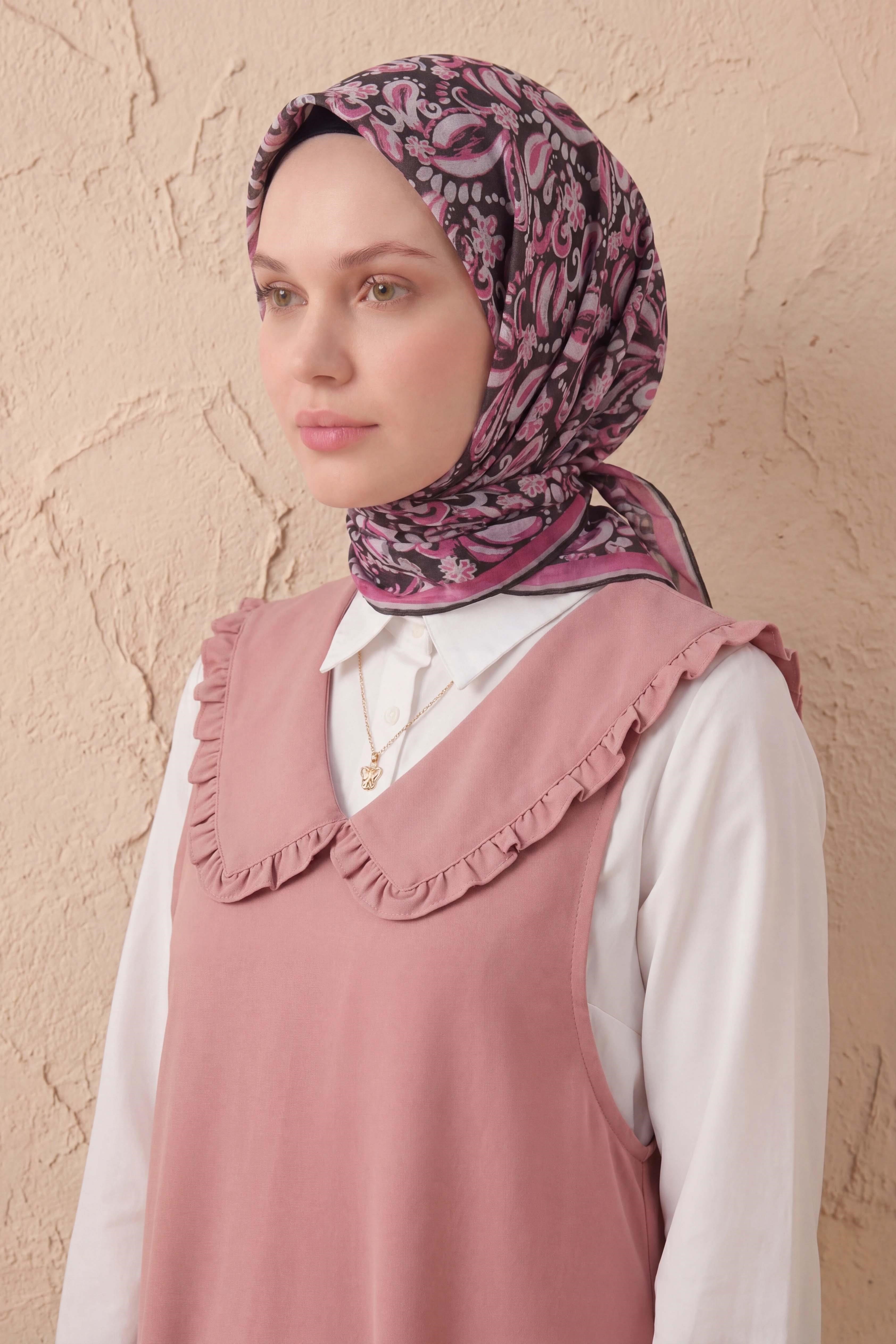 Soft Eşarp Şal Motif Yeşil 90x90