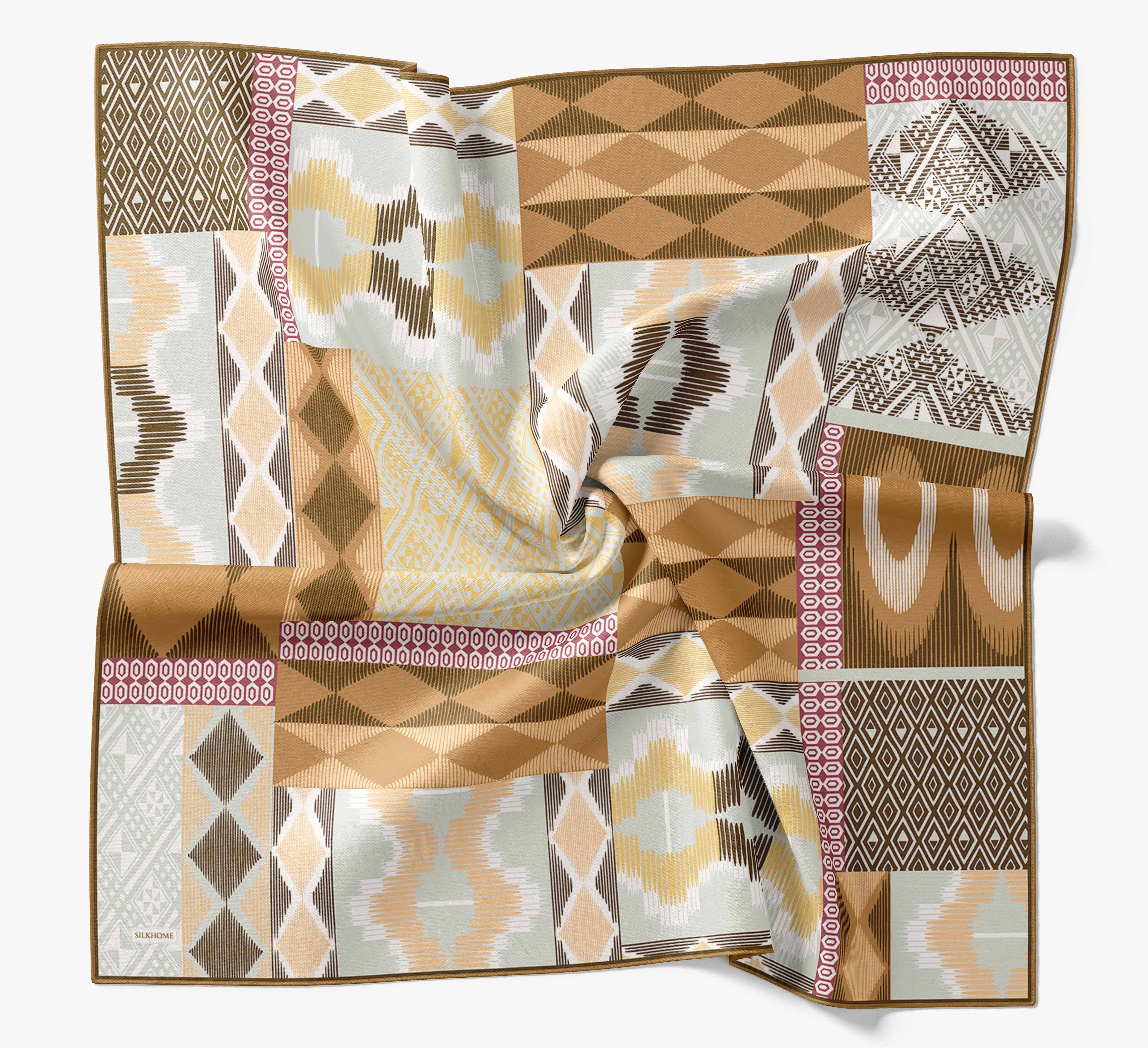 Soft Eşarp Urban Patch Taba