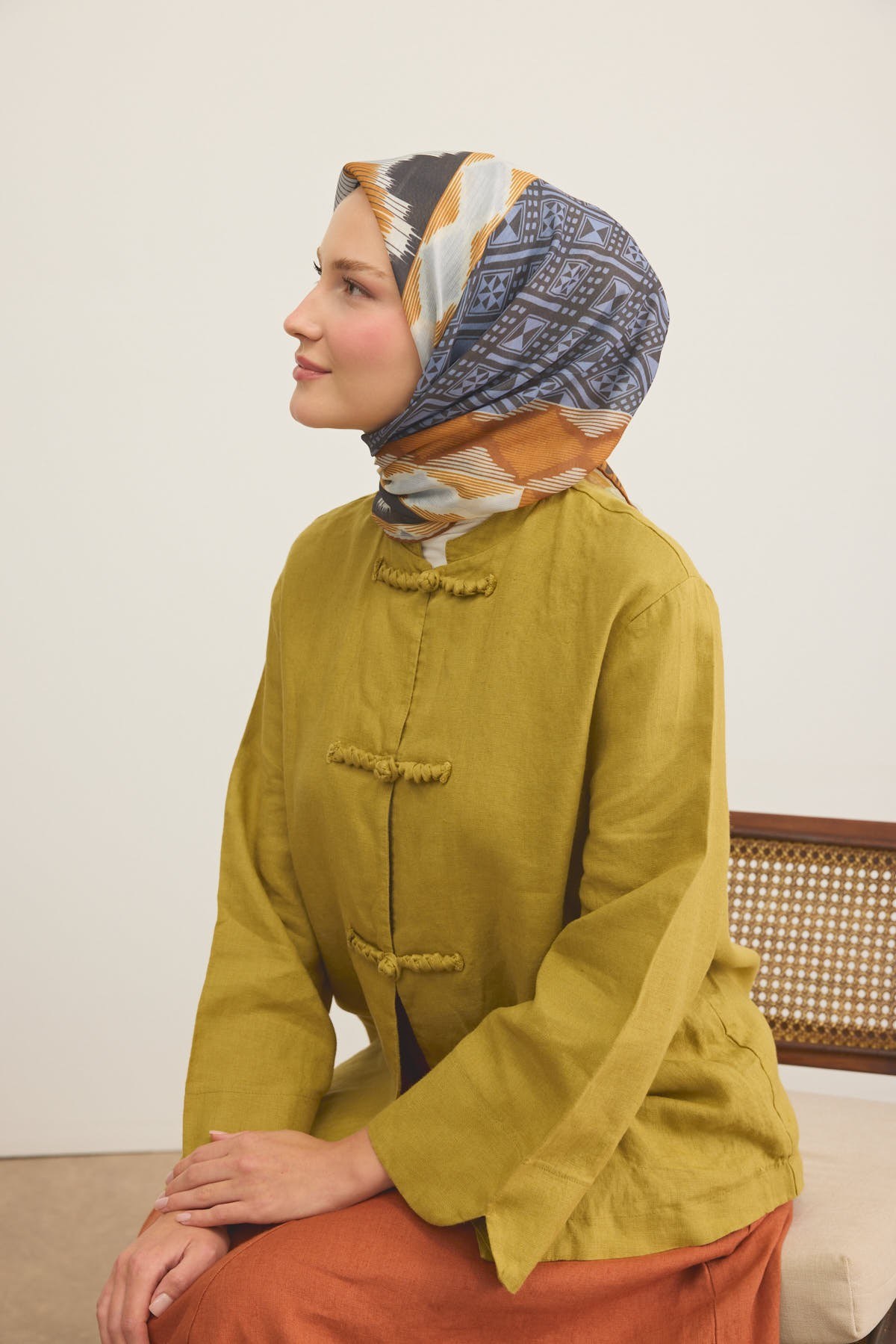 Soft Eşarp Urban Patch Tarçın