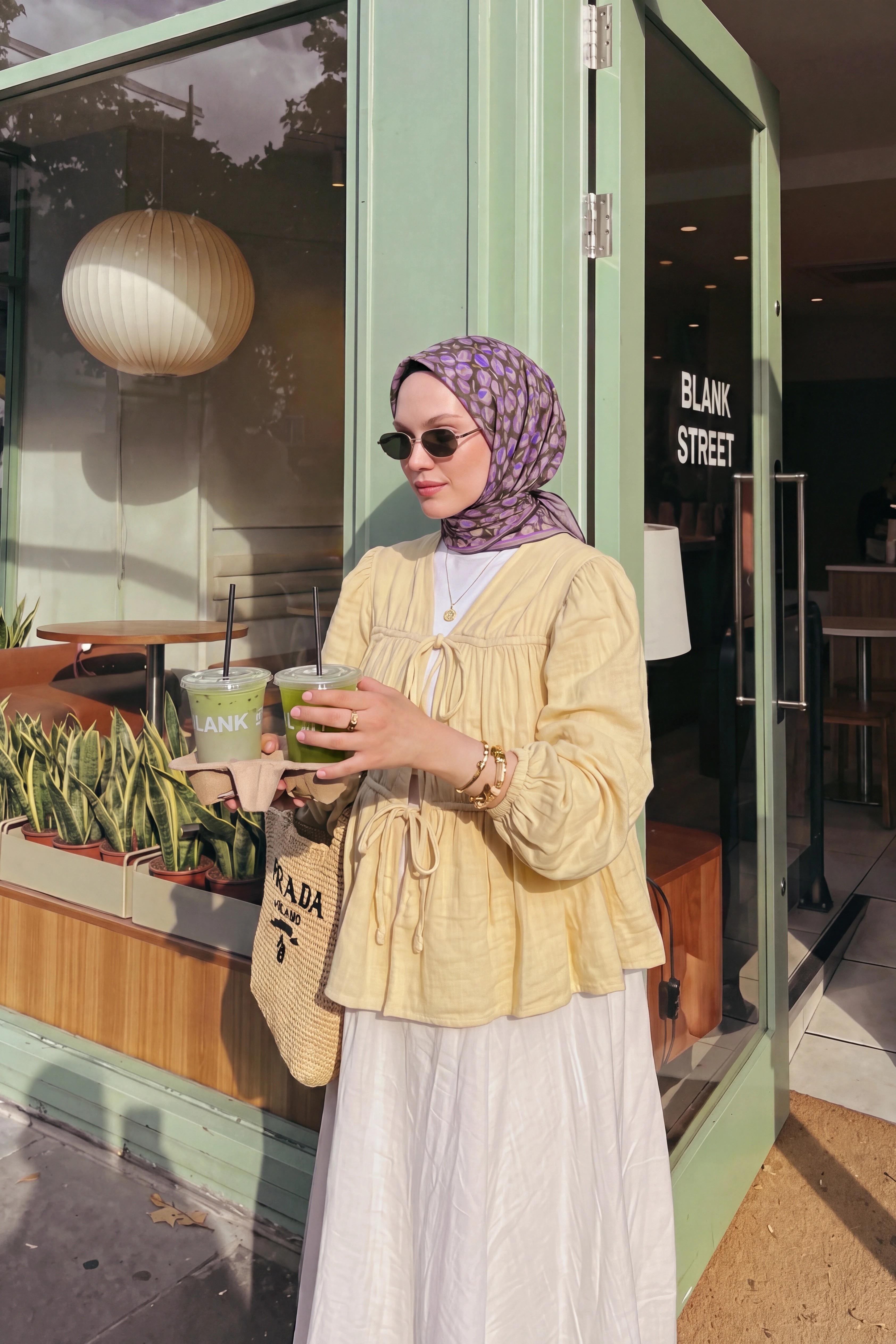 Soft Eşarp Vintage Floral Koyu Yeşil