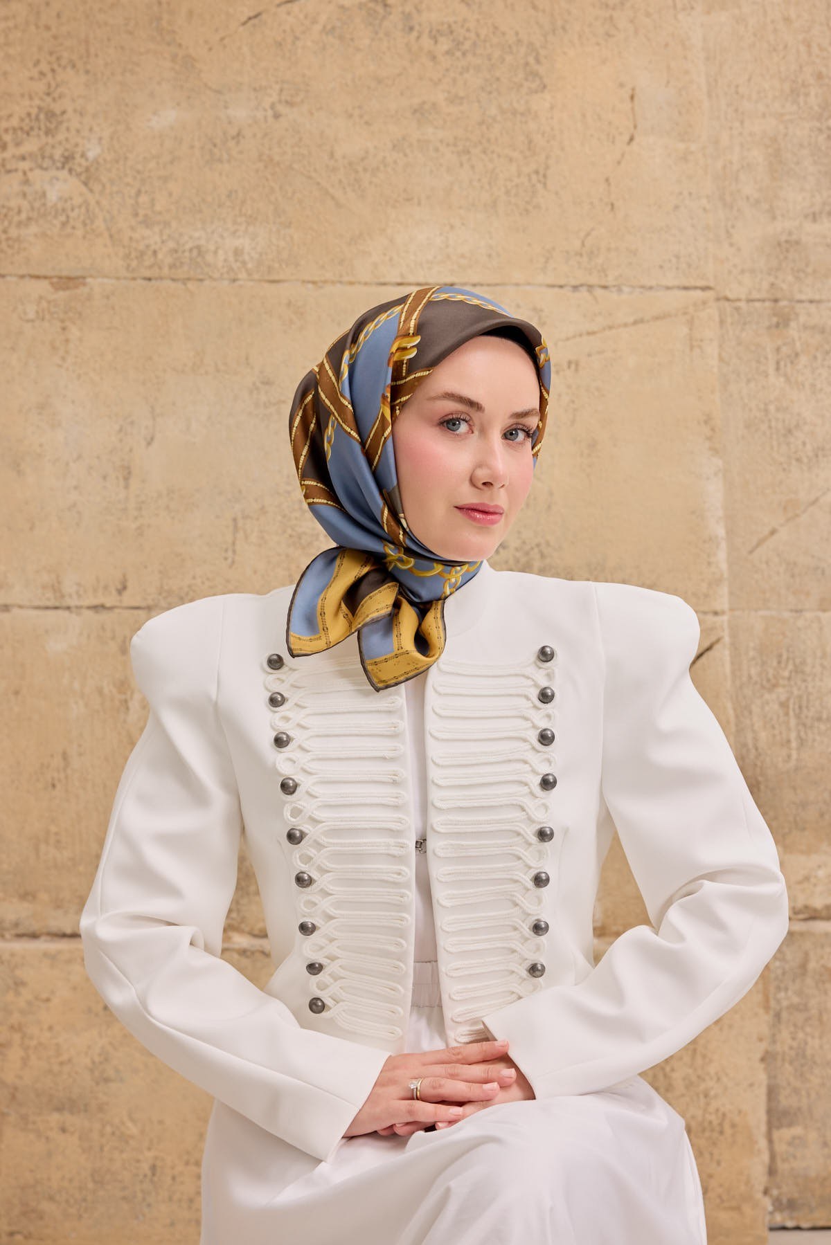 Twill İpek Kemer İndigo