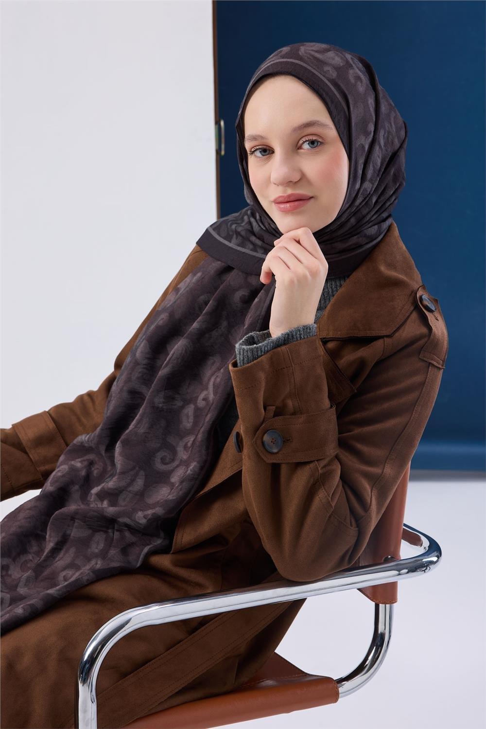 Urban Hours Harmony Siyah Mayda Şal 190x70