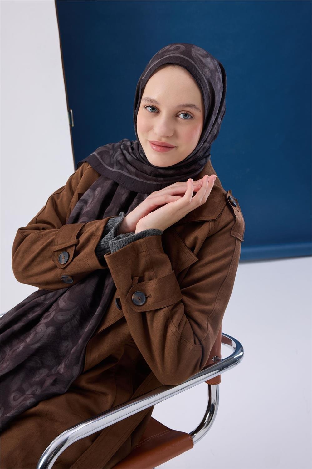 Urban Hours Harmony Siyah Mayda Şal 190x70