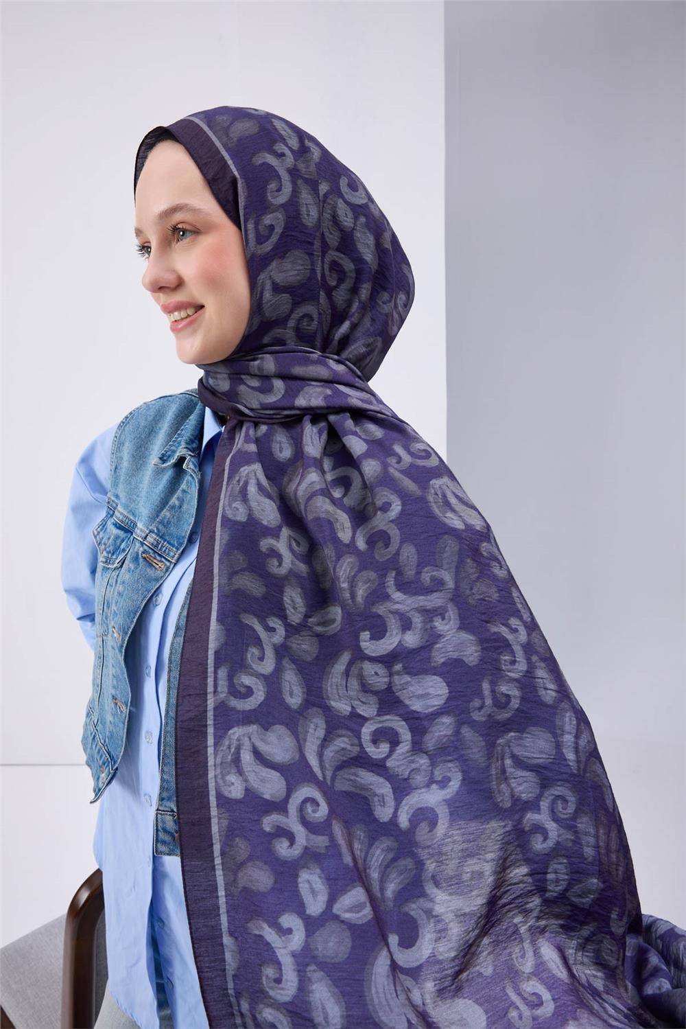 Urban Hours Harmony  Mor Mayda Şal 190x70