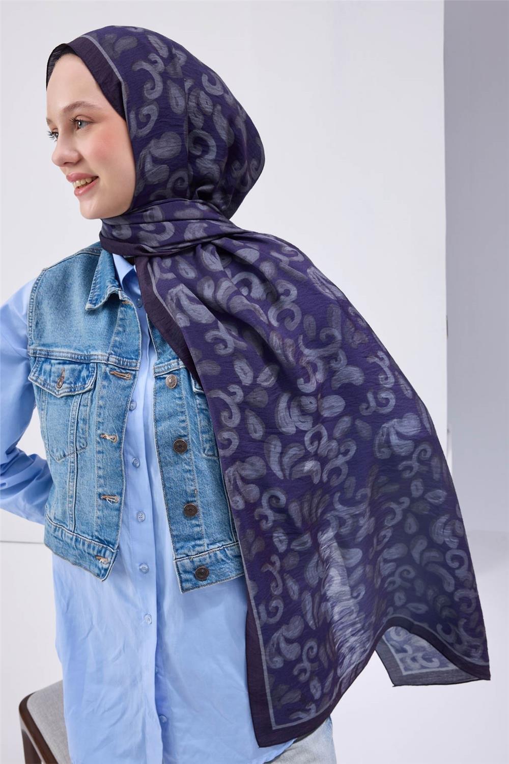 Urban Hours Harmony  Mor Mayda Şal 190x70