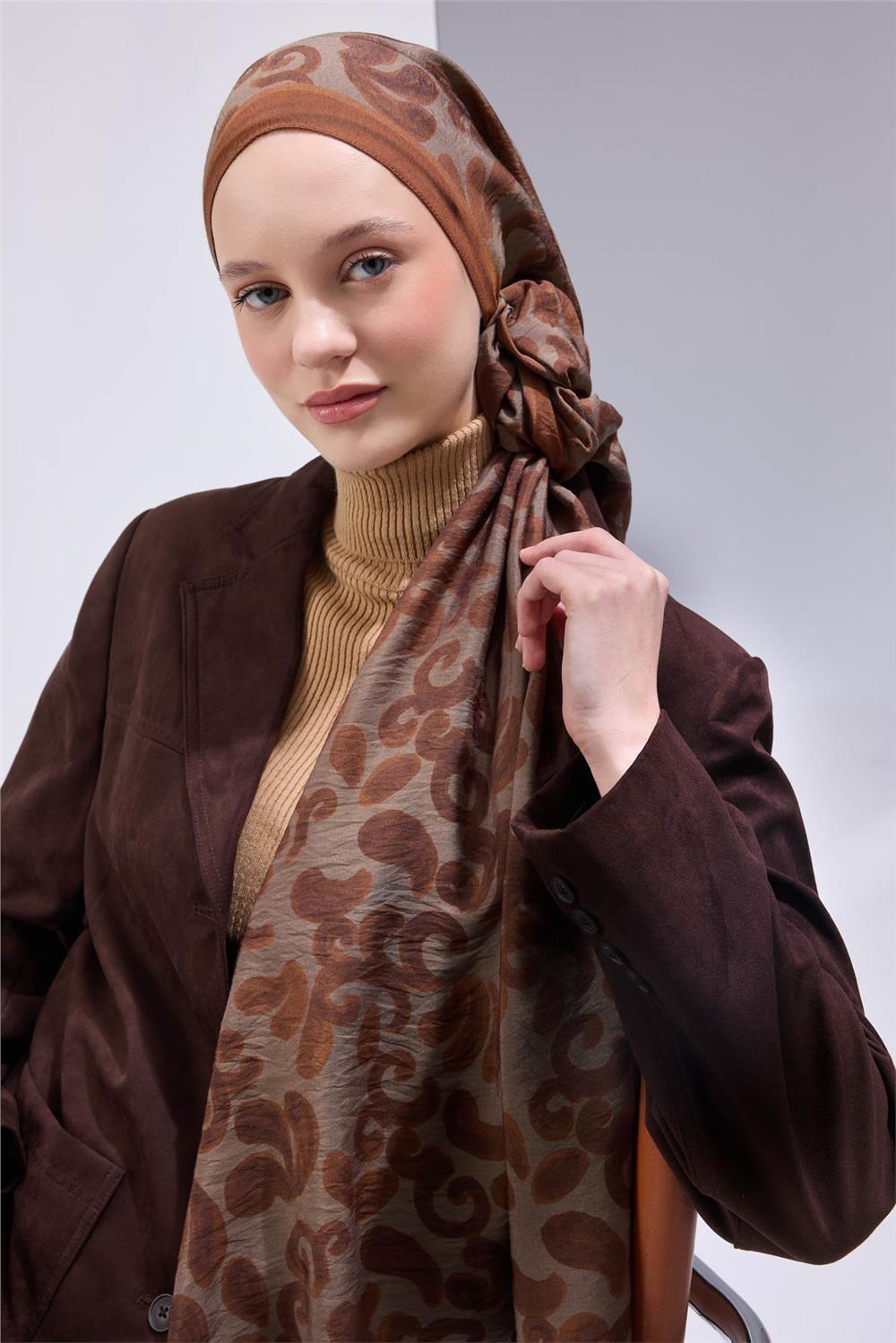 Urban Hours Harmony Taba Mayda Şal 190x70