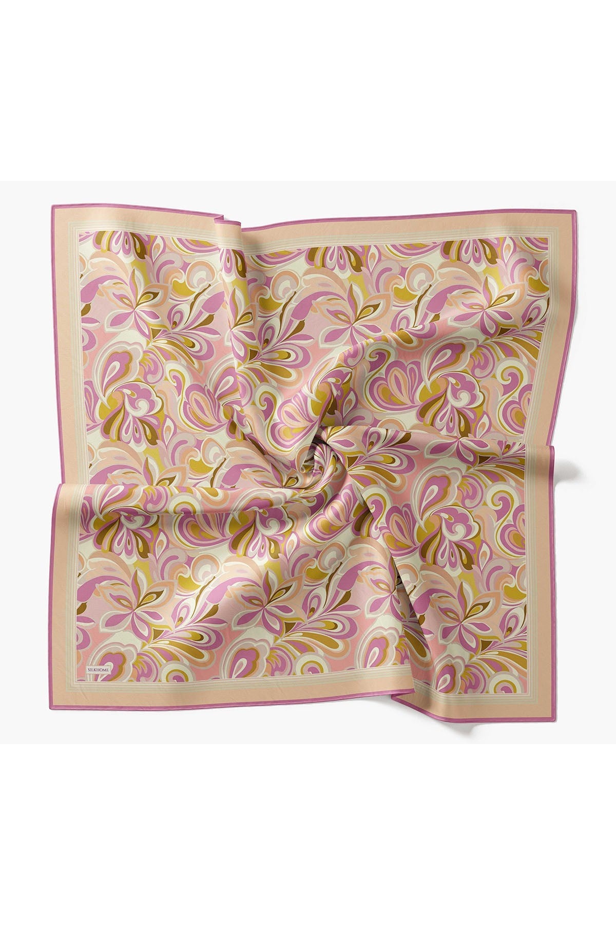 Velora Eşarp Aura Floral Pembe