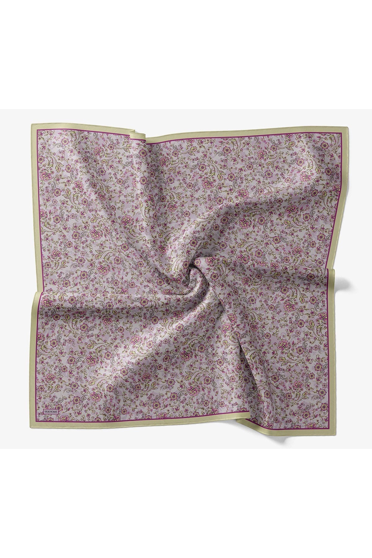 Velora Eşarp Modern Flora Lila 90x90