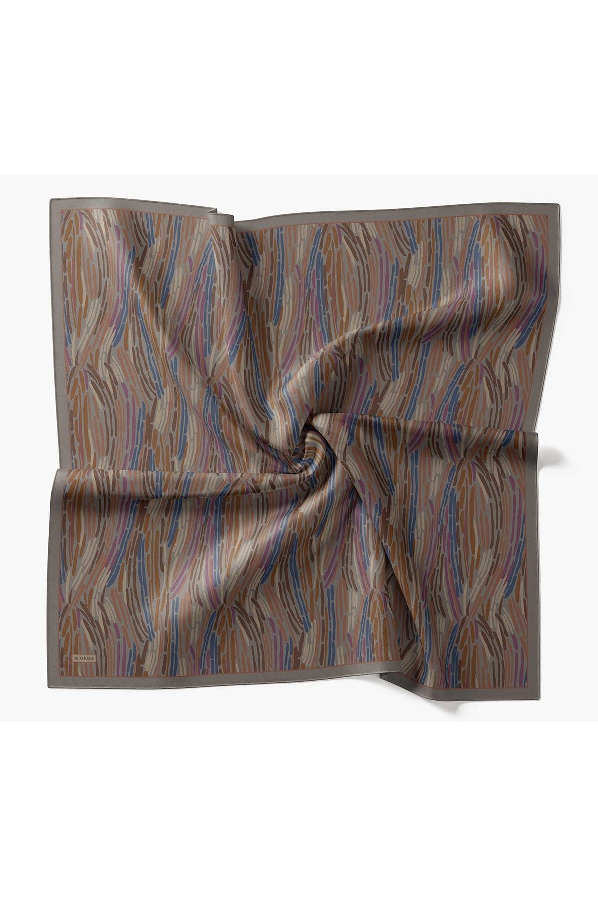 Velora Eşarp Modern Zebra Koyu Gri