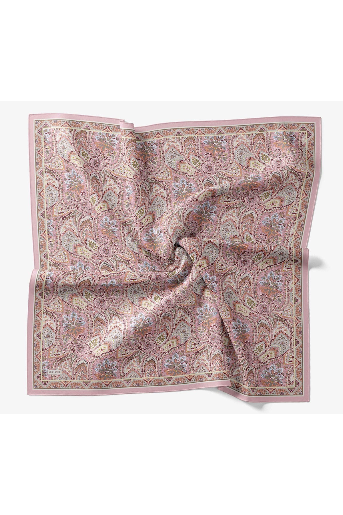 Velora Eşarp Vintage Paisley Pembe