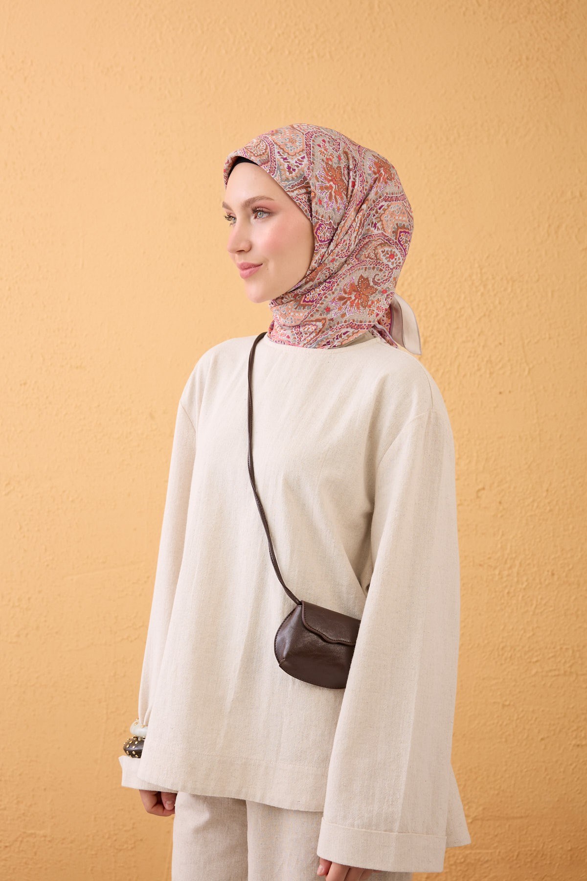 Velora Eşarp Vintage Paisley Somon