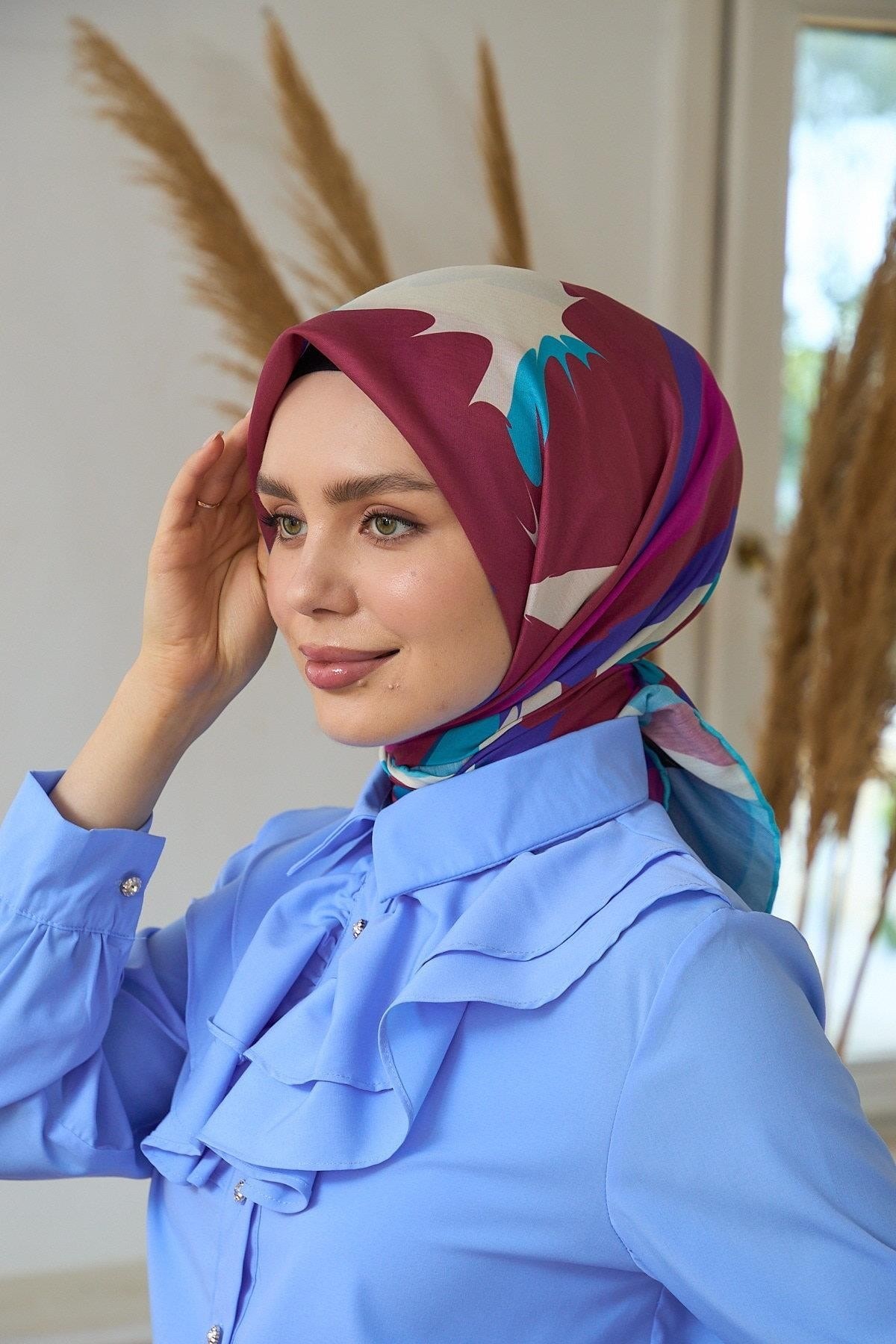 Yaz Işıltısı Koleksiyonu Soft Eşarp Nar Çiçeği Pembe 1189-09