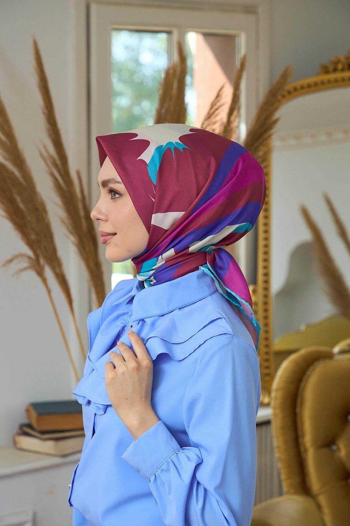 Yaz Işıltısı Koleksiyonu Soft Eşarp Nar Çiçeği Pembe 1189-09