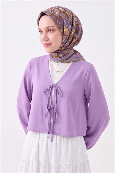 Velora Eşarp Aura Floral Koyu Gri