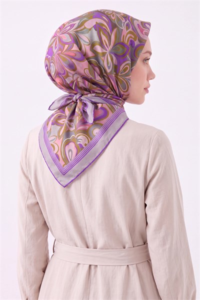 Velora Eşarp Aura Floral Tozpembe