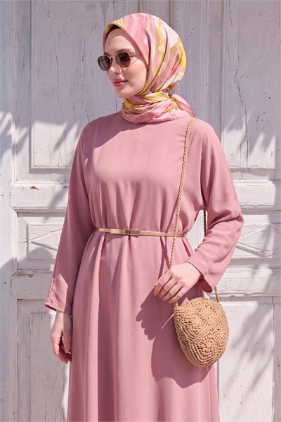 Velora Eşarp Fırça Desen Pembe