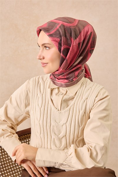 Velora Eşarp Abstract Pembe