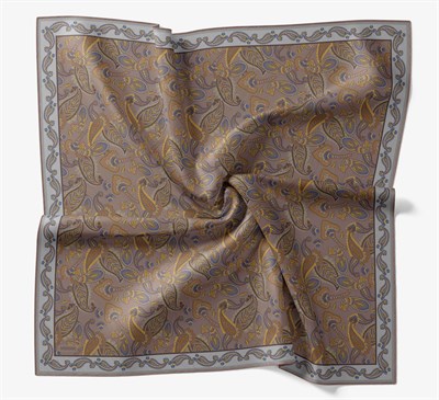 Soft Eşarp Şal Motif Pudra Vizon