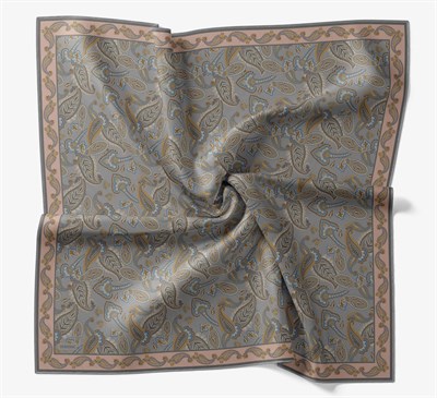 Soft Eşarp Şal Motif Koyu Gri