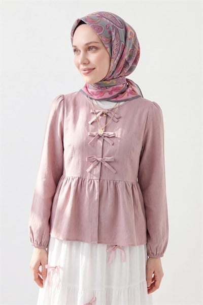 Soft Eşarp Şal Motif Pembe