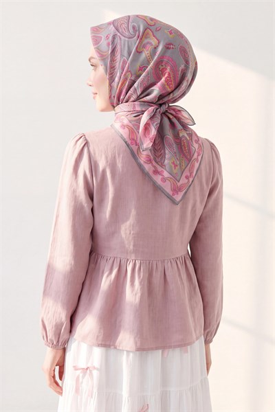 Soft Eşarp Şal Motif Pembe