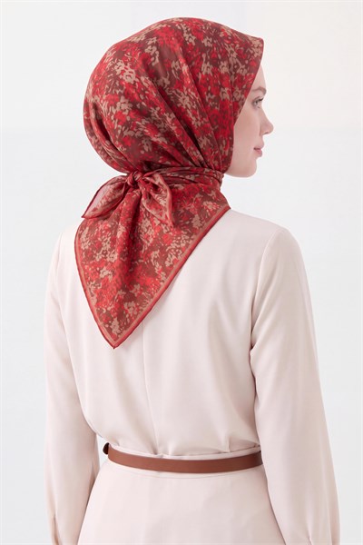 Soft Eşarp Autumn Bloom Kiremit
