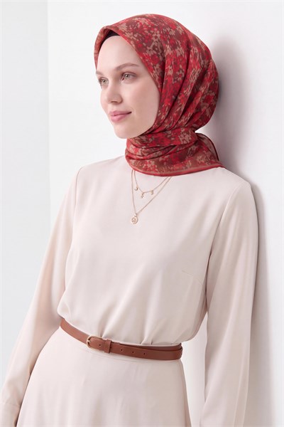Soft Eşarp Autumn Bloom Kiremit