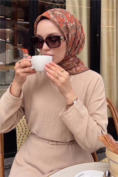 Soft Eşarp Autumn Bloom Haki