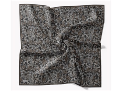 Soft Eşarp Autumn Bloom Koyu Gri