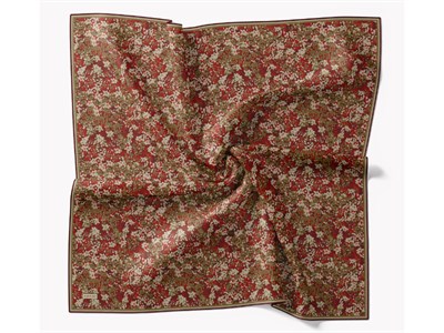Soft Eşarp Autumn Bloom Koyu Kırmızı