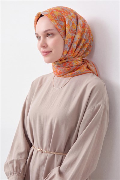 Soft Eşarp Autumn Bloom Turuncu