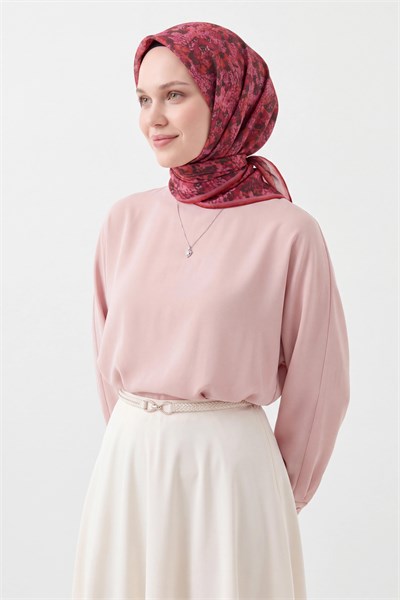 Soft Eşarp Autumn Bloom Koyu Pembe
