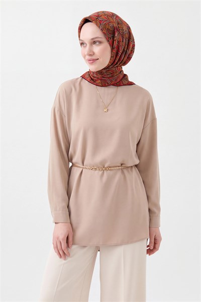 Soft Eşarp Vintage Flow Turuncu