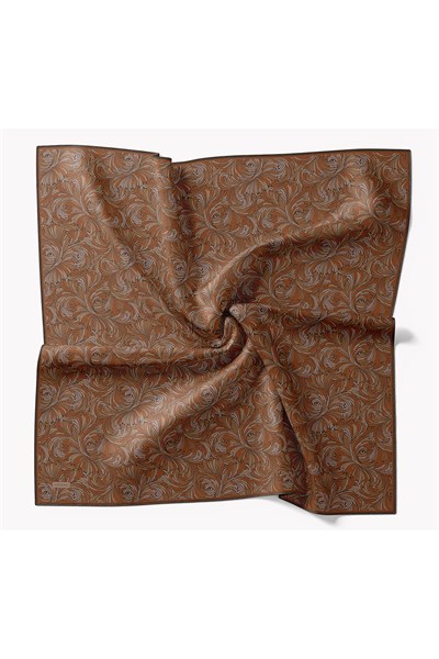 Soft Eşarp Vintage Flow Koyu Turuncu