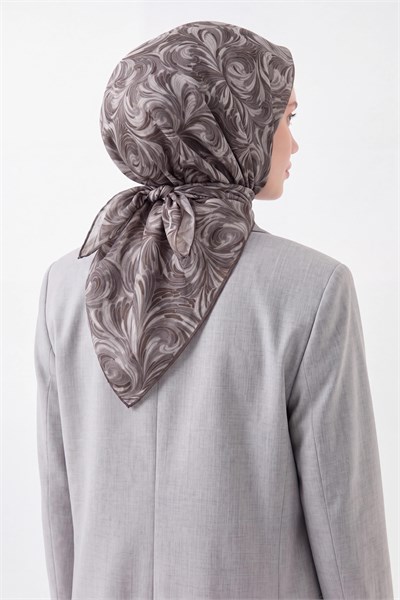 Soft Eşarp Vintage Flow Koyu Gri