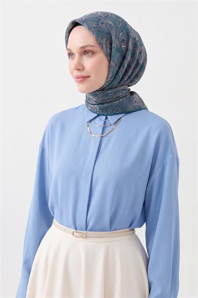 Soft Eşarp Vintage Flow Bebe Mavisi
