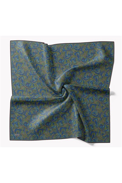 Soft Eşarp Vintage Flow Saks Mavisi