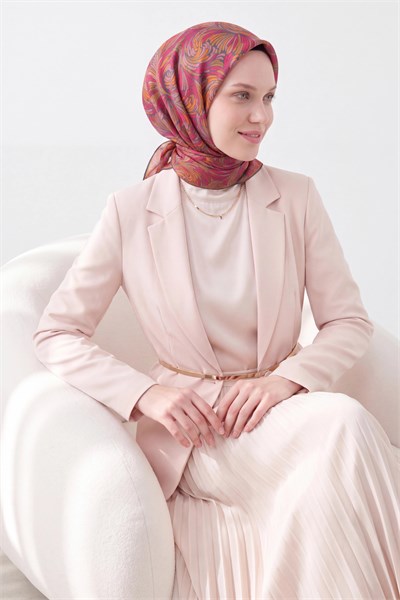 Soft Eşarp Vintage Flow Şeker Pembe