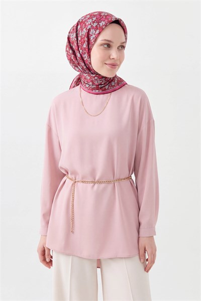 Soft Eşarp Mini Floral Bordo