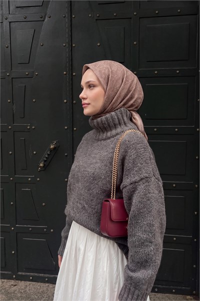 Soft Eşarp Petra Sütlü Kahve