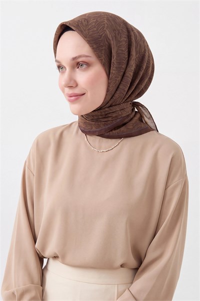 Soft Eşarp Petra Yeşil Kahve