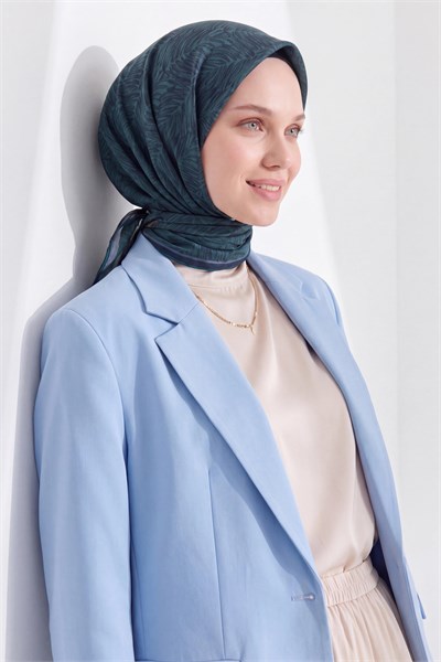 Soft Eşarp Petra Koyu Turkuaz