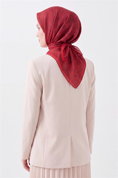 Soft Eşarp Petra Koyu Kırmızı