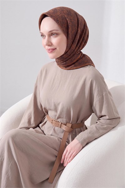 Soft Eşarp Petra Koyu Turuncu