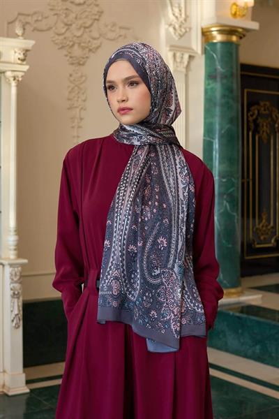 Antrasit Hint Vual Şal - 5009-09