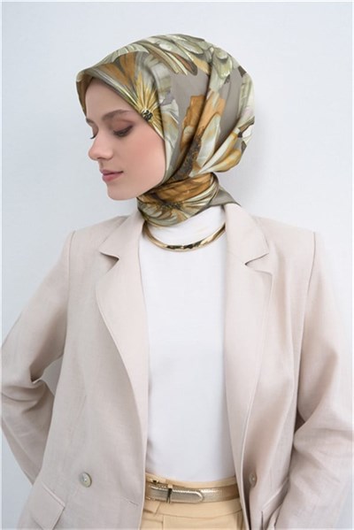 Armine  Saf İpek Twill Eşarp 9503D 05