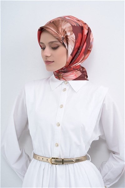 Armine  Saf İpek Twill Eşarp 9503D 32