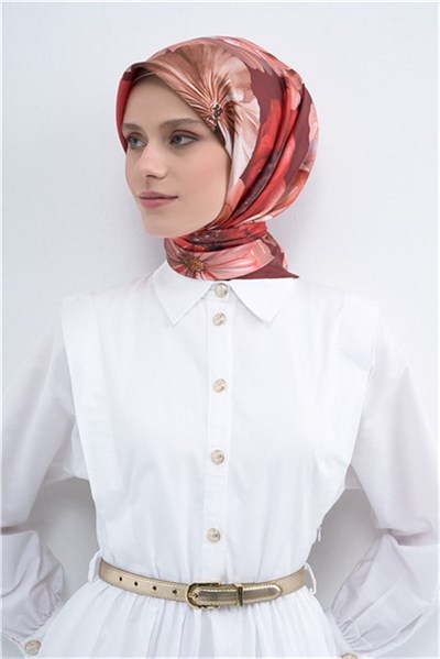 Armine  Saf İpek Twill Eşarp 9503D 32
